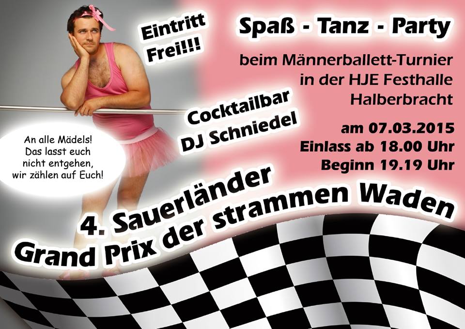 Plakat Grand Prix der Strammen Waden 2015