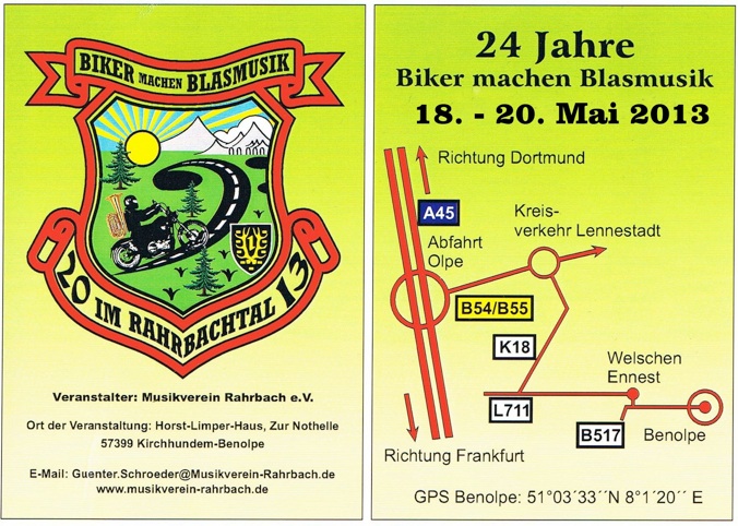 Biker machen Blasmusik